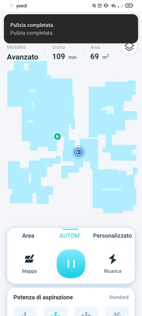 yeedi vac 2 Pro yeedi vac 2 Pro mappatura completata