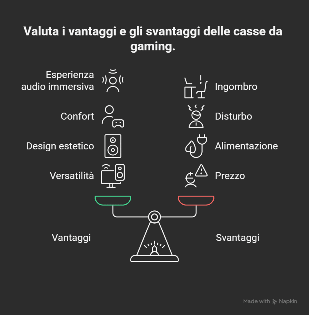 Postazioni gaming visual selection casse
