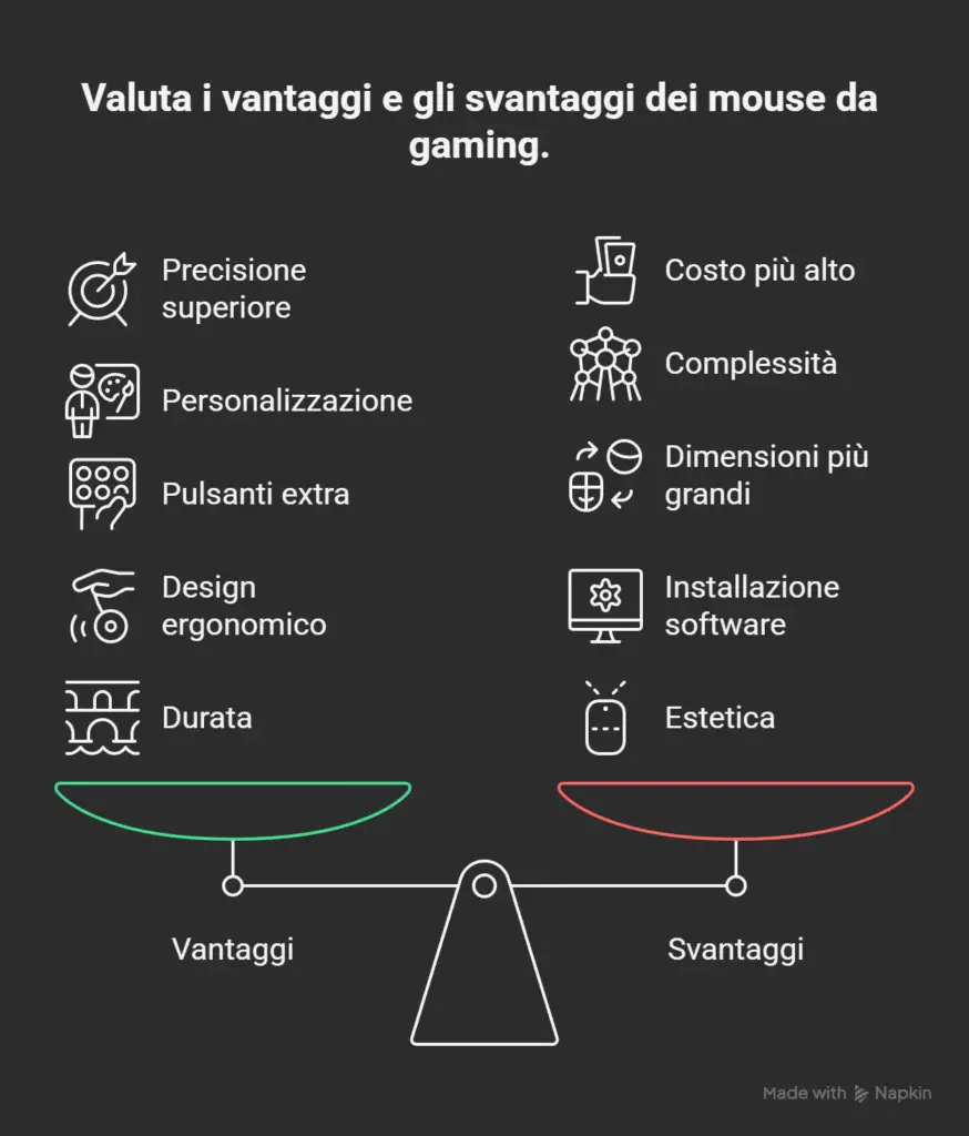 Postazioni gaming visual selection mouse