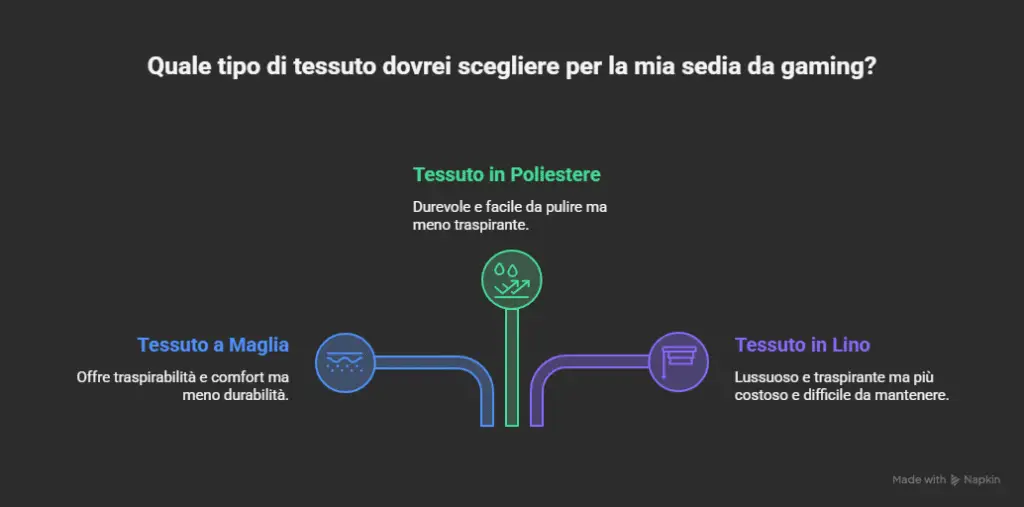 Migliori sedie gaming in tessuto Sedie in tessuto tipi di tessuto